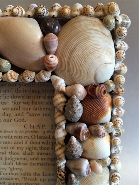 Handmade Seashell Picture Frame Shell Photo Frame Etsy