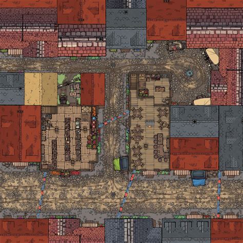 Urban Battle Map 30 X 30 Day And Night Versions Available Rbattlemaps