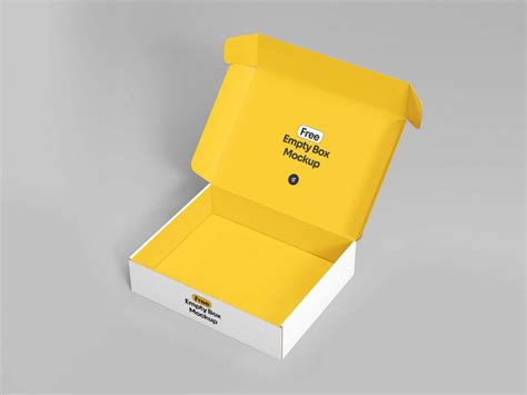 Free Open Empty Box Mockup (PSD) – FreeMockup.net