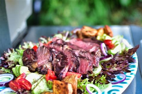 Salat Mit Steakstreifen Der Ideale Grillbegleiter Hauptsache Lecker