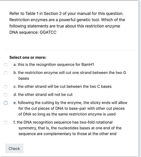 Solved Refer To Table 1 In Section 2 Of Your Manual For This