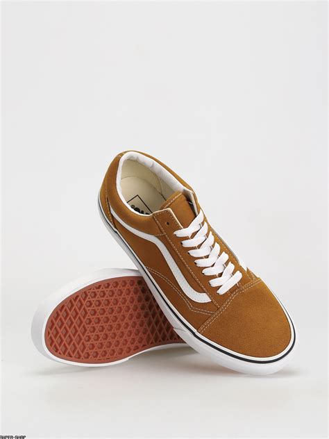 Vans Old Skool Shoes Brown Color Theory Golden Brown