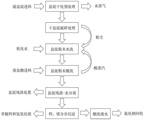 一种氯碱工业盐泥减量化处理工艺的制作方法 2