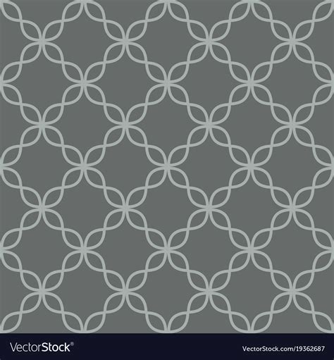 Quatrefoil Line Seamless Pattern Royalty Free Vector Image