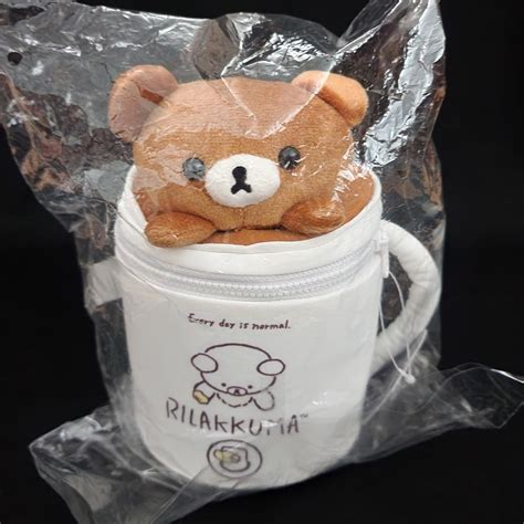 This Is The Cutest Rilakkuma Mug Style Plush Pouch Depop