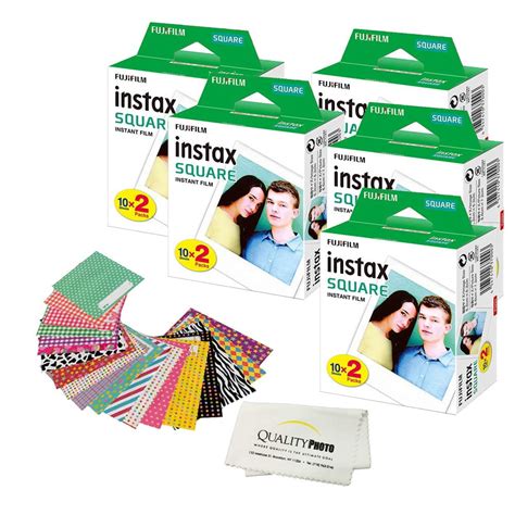 Fujifilm Instax Square Instant Film and Stickers for The Fujifilm ...