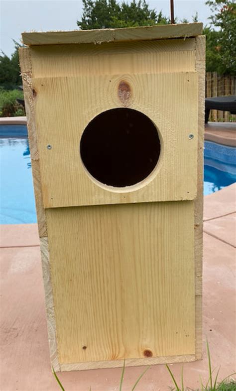 Barred Or Great Horned Owl Nesting Box Made Of Pine And Cedar Etsy