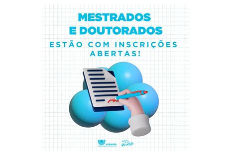 Mestrados E Doutorados Da Unioeste Estão Com Inscrições Abertas