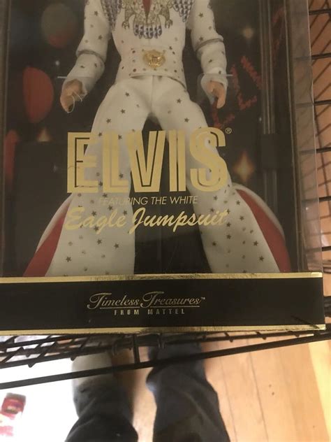 Elvis Presley Doll White Eagle Jumpsuit Mattel 2000 Timeless Treasures Nib 1913476486