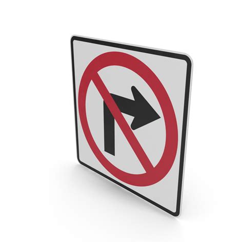 No Right Turn Road Sign PNG Images & PSDs for Download | PixelSquid ...