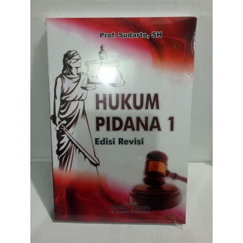 Jual Buku Hukum Pidana 1 Edisi Revisi Oleh Prof Sudarto Sh Shopee