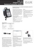 Portable Combustion Analyzer RASI 200 Eurotron Instruments UK Ltd