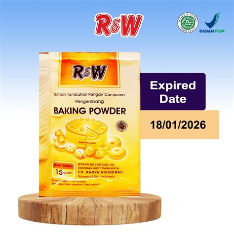 Jual Baking Powder Pengembang Kue Rajawali R W RW 15 Gr Orange Extra