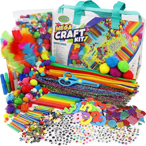 Amazon.com: Mega Arts and Crafts Kit for Kids Age 4-8 - Toddler Art ...