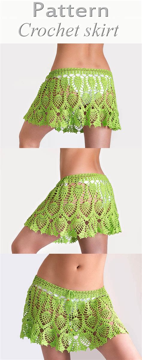 Crochet Beach Skirt Pattern Pdf Crochet Cover Up T Shirt Au Crochet