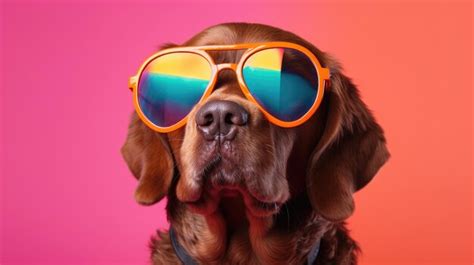 Premium AI Image | Cool dog with sunglasses