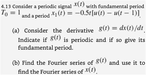 Solved A And B Please With Fundamental Period To Fundamental Period