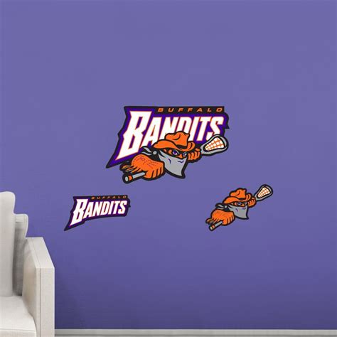 Buffalo Bandits Logo Officially Licensed Nll Removable Adhesiv