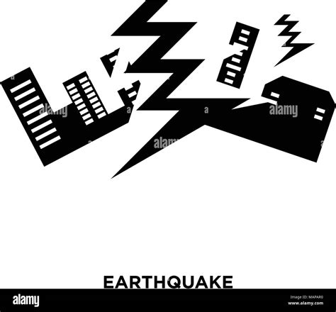 Earthquake Icon Isolated On White Background For Your Web Mobile And