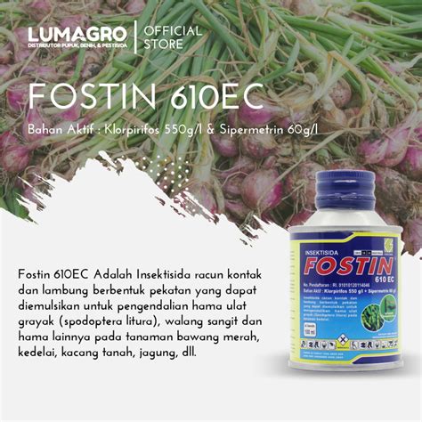 Jual Insektisida Fostin Ec Ml Klorpirifos Sipermetrin Pengendali