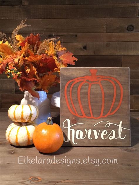 Harvest Rustic Sign By Elkelaradesigns On Etsy Rustic Signs Harvest