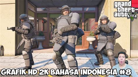 PERAMPOKAN BANK PALING EPIC DENGAN FULL ARMOR DAN MINI GUN GTA V HD