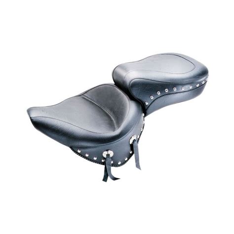 Mustang Wide Touring Smooth Seat For Harley Softail 1984 1999 RevZilla