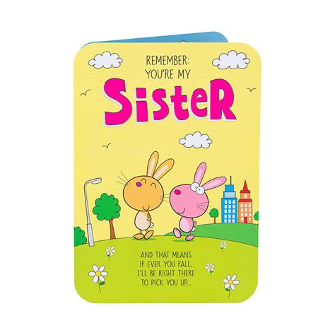 Funny Sister Greeting Card The Reject Shop