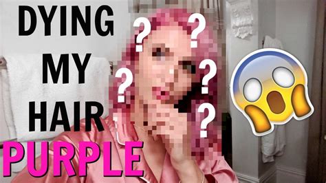 Dying My Hair Purple Youtube