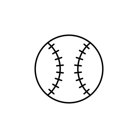 Baseball ball vector icon illustration 23198546 Vector Art at Vecteezy