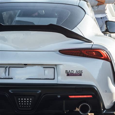 2 emblemas de la edición Bad Ass Bad Ass Car Funny Decal 3D con letras en relieve para