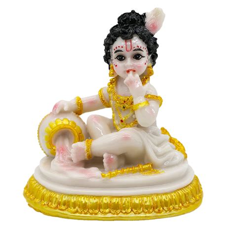 Buy Indian God Baby Krishna Statue 4 1 H Handmade Hindu Idol Krishna