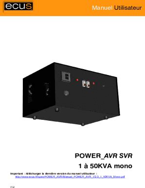 Remplissable En Ligne Poweravr Svr Tri Trois Phases Neutre