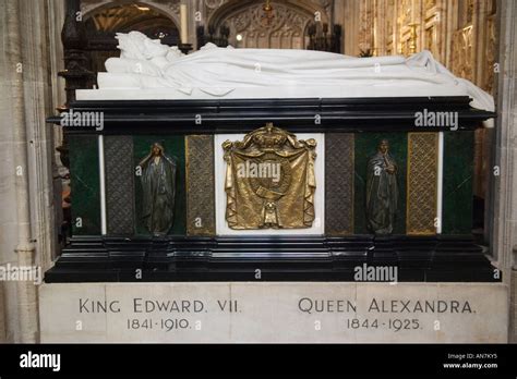 Saint St Georges Chapel Windsor Castle Berkshire, England. The tomb of ...