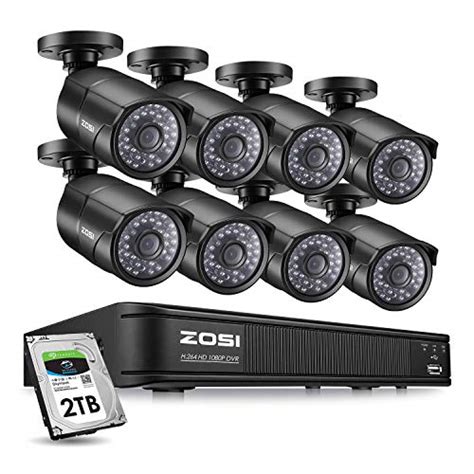 ZOSI PoE Home Security Camera System 8CH 2MP NVR With 8 2 0 Megapixel