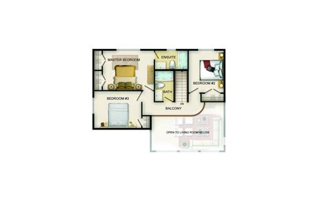 Thornbury A Floor Plan Upper Level JayWest Country Homes