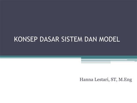 PDF KONSEP DASAR SISTEM DAN MODEL Dinus Ac Iddinus Ac Id Repository