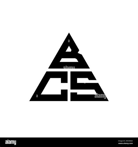 Logo De Lettre Triangle Bcs Avec Forme De Triangle Monogramme De Logo