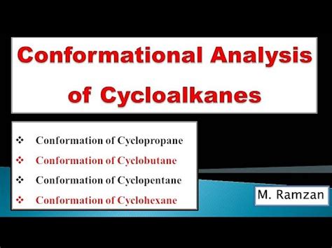 Conformational analysis of cycloalkanes, Conformation of Cyclopropane ...