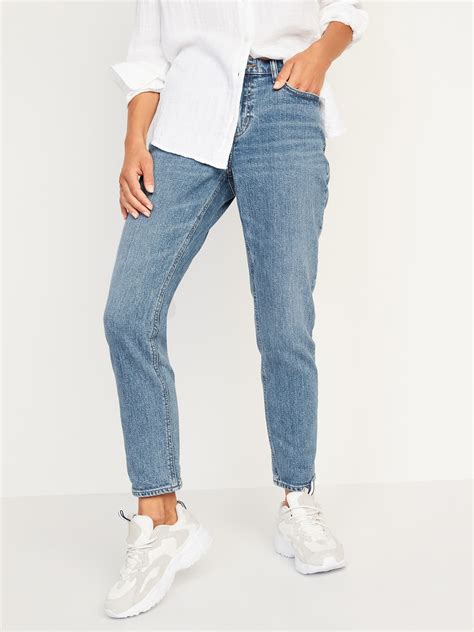 Mid Rise Boyfriend Straight Jeans Old Navy