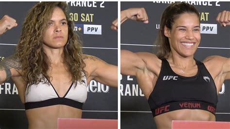 Ufc Official Weigh Ins Julianna Pena Vs Amanda Nunes Youtube