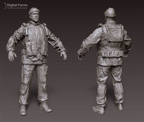 Artstation Russian Uniform And Equipment Of The Mid 90s Digital