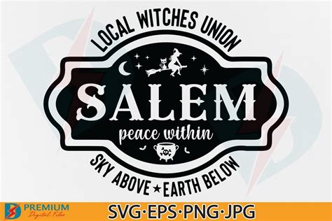 Local Witches Union Salem SVG Halloween Graphic By Premium Digital