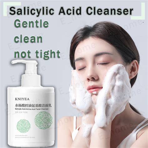 Salicylic Acid Cleanser Acne Shrink Pore Deep Cleansing Gentle Amino