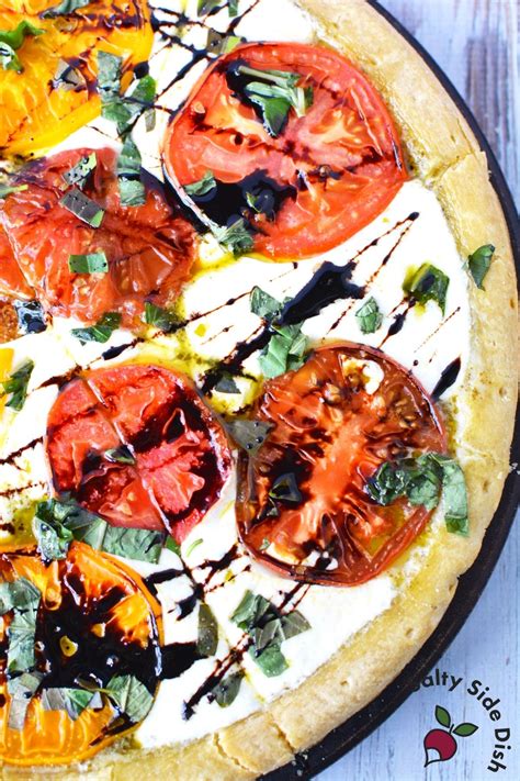 Homemade Caprese Pizza Recipe With Fresh Ingredients Easy Side Dishes