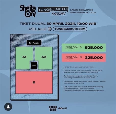 Segini Harga Tiket Konser Sheila On Di Medan