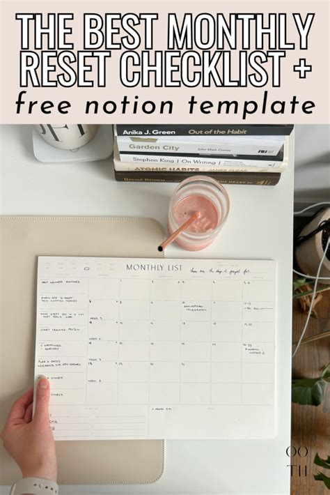 The Ultimate Monthly Reset Routine Free Notion Template Out Of The