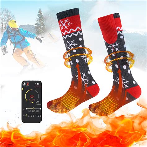 5000mah Rechargeable Heated Socks For Men Womenwashable Electric