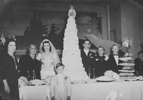 My Wifes Grandma And Grandpa With Their Wedding Cake 1945 R