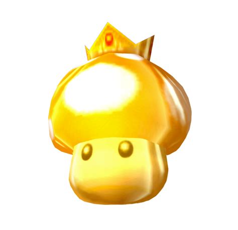 Filemkdd Golden Mushroom Glowlesspng Super Mario Wiki The Mario